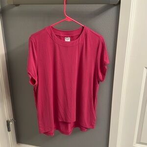Athleta hot pink tee